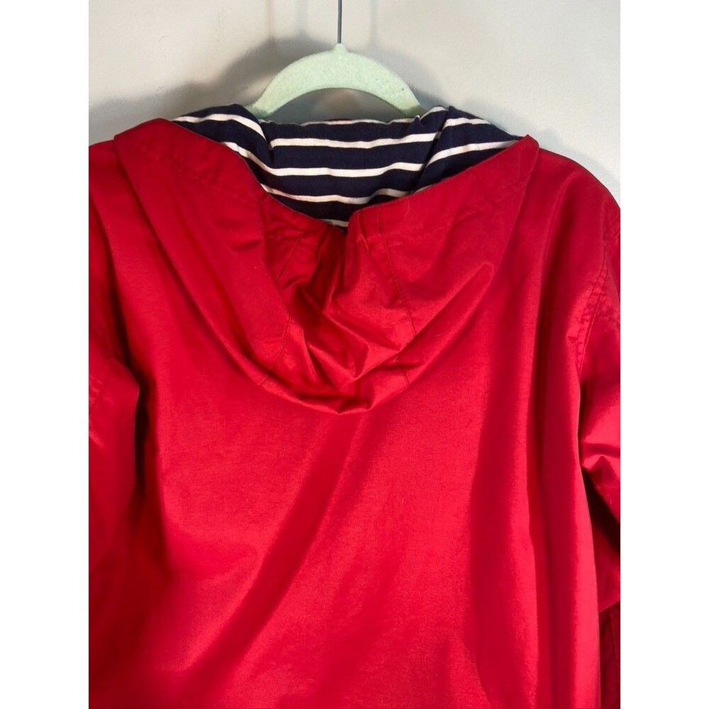 HANNA ANDERSON GIRLS RED SIZE 160 14 - 16 HOODED SPRING JACKET REFLECTIVE SLEEVE - Picture 4 of 6